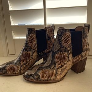 Madewell Regan Boots Snake/Python 9